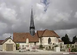 The church in Thennelières