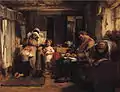 Thomas Faed, When the Day is Done, 1870