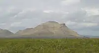 Threemile Peak, with a white "V" for Van Horn on it