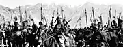 Tibetan mounted warriors.