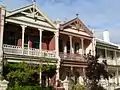 Timber fretwork terraces.  Madden Street, Albert Park, Victoria