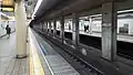 Asakusa Line platforms, December 2017