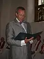 The President of Estonia, Toomas Hendrik Ilves in Vormsi in 2010