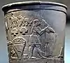 Top register, Warka Vase, Iraq Museum