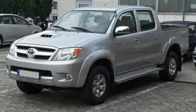 Toyota Hilux (seventh generation) .mw-parser-output .hatnote{font-style:italic}.mw-parser-output div.hatnote{padding-left:1.6em;margin-bottom:0.5em}.mw-parser-output .hatnote i{font-style:normal}.mw-parser-output .hatnote+link+.hatnote{margin-top:-0.5em}Main article: Toyota Hilux (AN10/AN20/AN30)