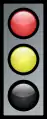 Red amber traffic light
