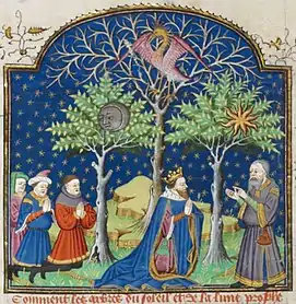 Trees of the Sun and the Moon, and the Dry Tree with the Phoenix. Rouen 1444-1445