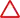 White triangular (point up) sign with thick red border