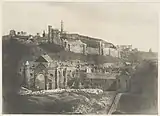 Trinity College Chapel and Hospital, with Calton Hill in the background, 1840s