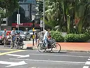 Trishaws are used to ferry tourists around the city for sightseeing in Singapore.
