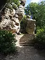 Steps leading up to the Aerial Walk.