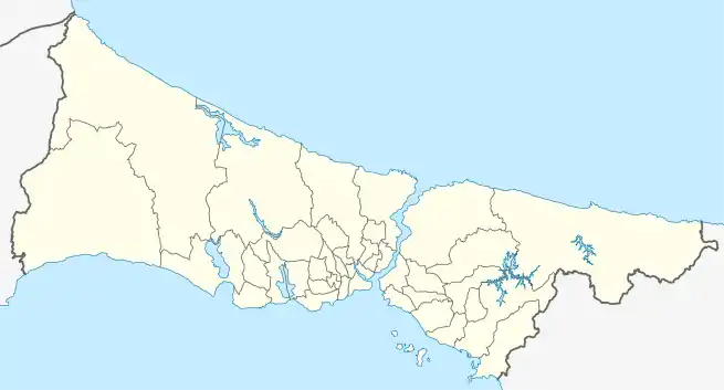 A map of Byzantine Istanbul.