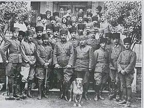 Mirliva Fahrettin Pasha on his first visit to Izmir