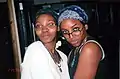 Image 110Two women wearing bandanas, 1999. (from 1990s in fashion)