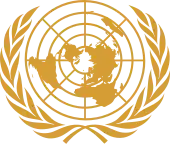 UN emblem gold