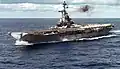 Bon Homme Richard underway in mid-1960s