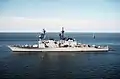 USS Comte de Grasse in Norfolk on 23 March 1990