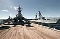 USS Iowa alongside Rommel and HDMS Peder Skram on 1 September 1986.