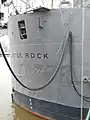 Stern of the USS Little Rock CG-4 on 06 March 2023.  80 years earlier her keel was laid down in ceremony on Saturday 06 March 1943.