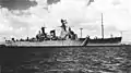 Northampton at Guantanamo Bay, Cuba in 1954.