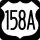 U.S. Highway 158A marker