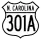 U.S. Highway 301A marker