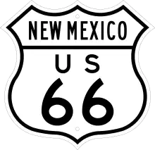 US 66 route marker