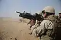 M4 carbine with M203A1 (9 in barrel), US Navy Seabees in Afghanistan 2010