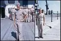 Aviation Officer Candidate in pre-flight training aboard ship, 1956