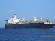 USNS 2nd Lt. John P. Bobo (T-AK-3008) off the coast of Saipan