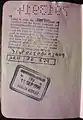 Old style passport stamp issued at Teesside International Airport to a non-visa national with leave conditions laid out.