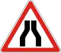 Road narrowing on both sides