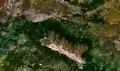 Satellite view with Bursa in the northwest