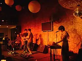 The band in 2008. From L-R: Carlos Tañada, Armi Millare, Ean Mayor, and Paul Yap