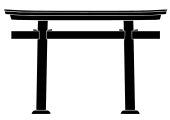 Usa torii – a myōjin torii with no gakuzuka.