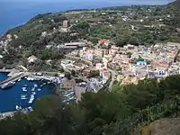 A panorama of the Ustica harbour