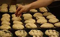 8. Sprinkling sesame seeds