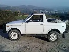 VAZ-2121 customized to cabriolet (side view)