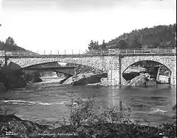 Kragerø Line passing over the Kammerfoss River Photo: Anders Beer Wilse/Norsk Folkemuseum
