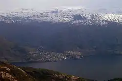 View of the village, looking south
