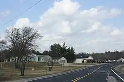 Looking north along Wisconsin Highway 173 at Valley Junction, March 2012
