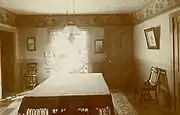 Victorian style dining room, USA,early 1900s.