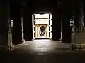 Another view of Nandi Mantapa from the closed mantapa adjoining the sanctum