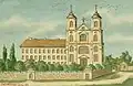 Painting of the church in 1886
