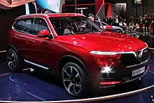 Front of Vinfast Lux SA2.0