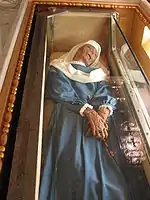 The body of Saint Virginia Centurione, found to be incorrupt by the Catholic Church. (b. April 2, 1587 – d. December 15, 1651).
