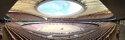 Inner view of the stadium in August 2017