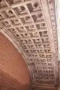 The coffers of the great arch