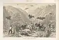 Hunting for condor. Chile, 1854.