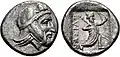 Western Asia Satrap of the Achaemenid Period. Probably Tiribazos. Early 4th century BC.